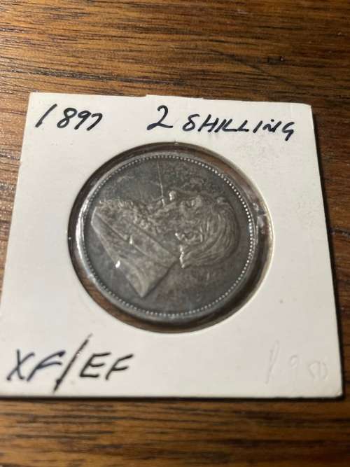 1897 ZAR 2 shilling priced to sell