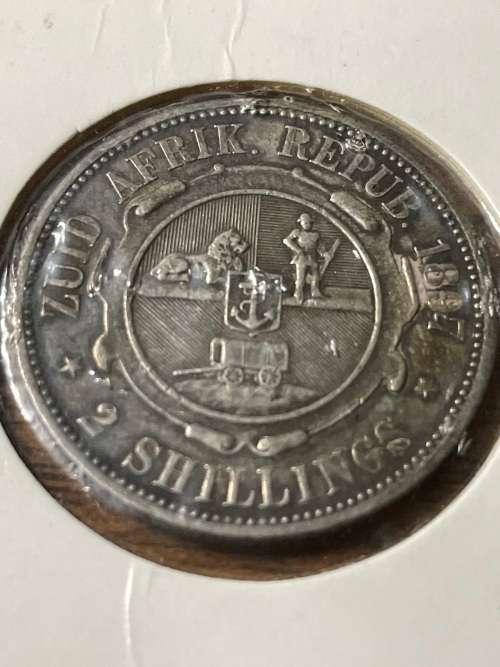 1897 ZAR 2 shilling priced to sell