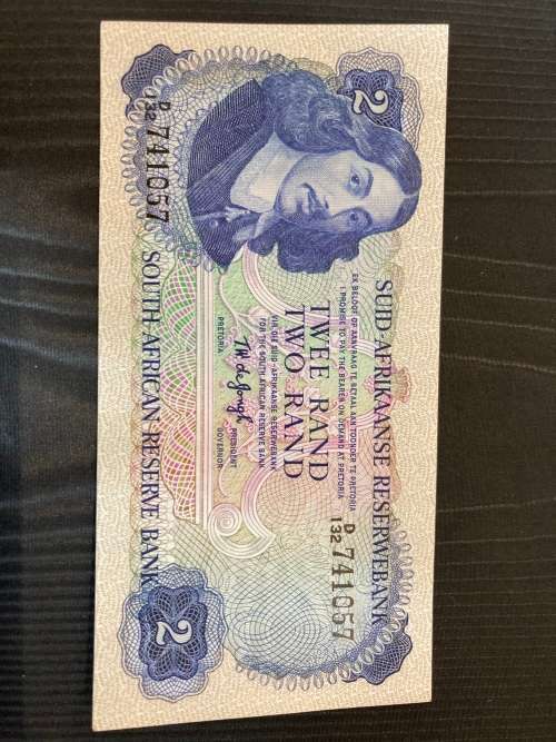 TW de Jongh - 1974 issue crisp with springbok watermark prefix