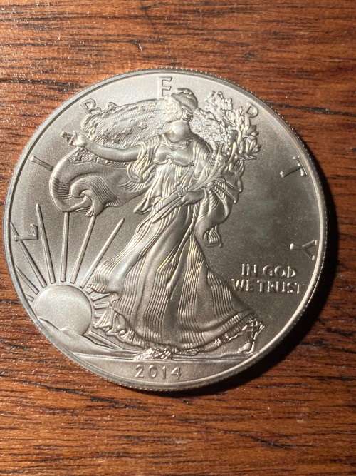 USA 1oz Silver and 2014 issue in uncirculated condition