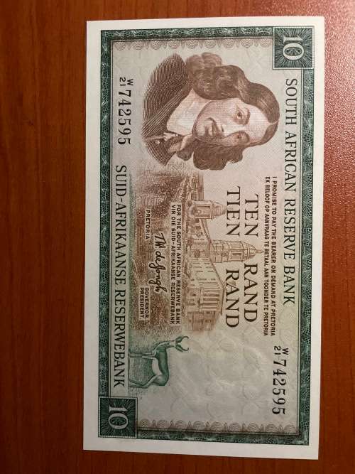 TW de Jongh * R10 replacement note *1976 third issue