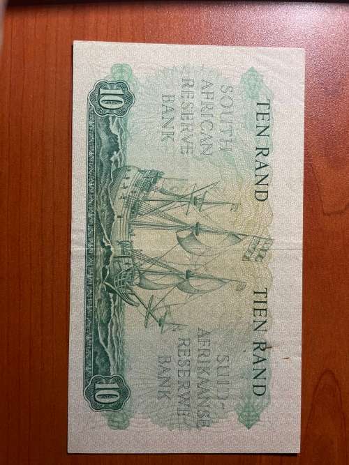 Rissik R10 * 1962 first issue * not that crisp note the rusted paper clip mark at back