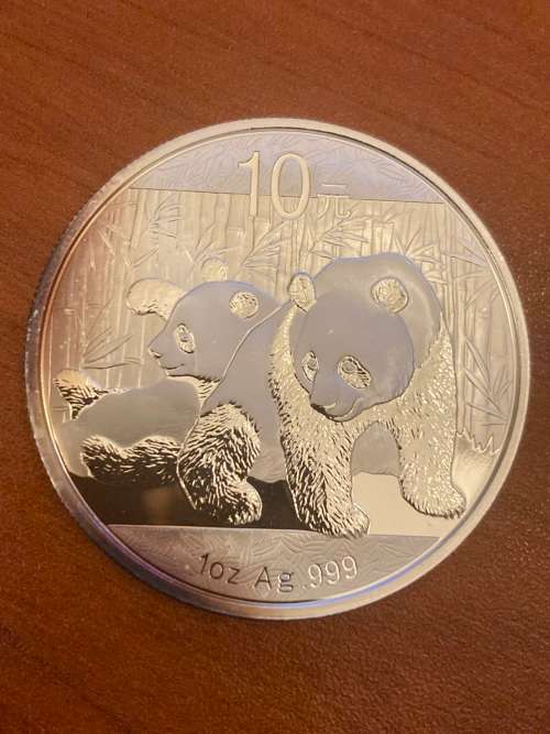 2010 One ounce silver  Chinese panda - no certification