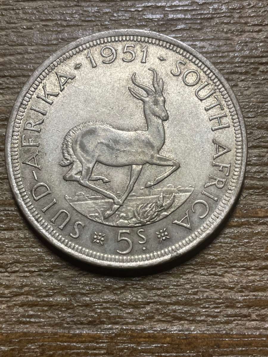 1951 5 shilling crown - 50% silver