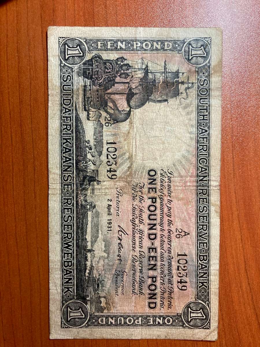 1931 CLEGG £1 reasonable  condition for a scarce note