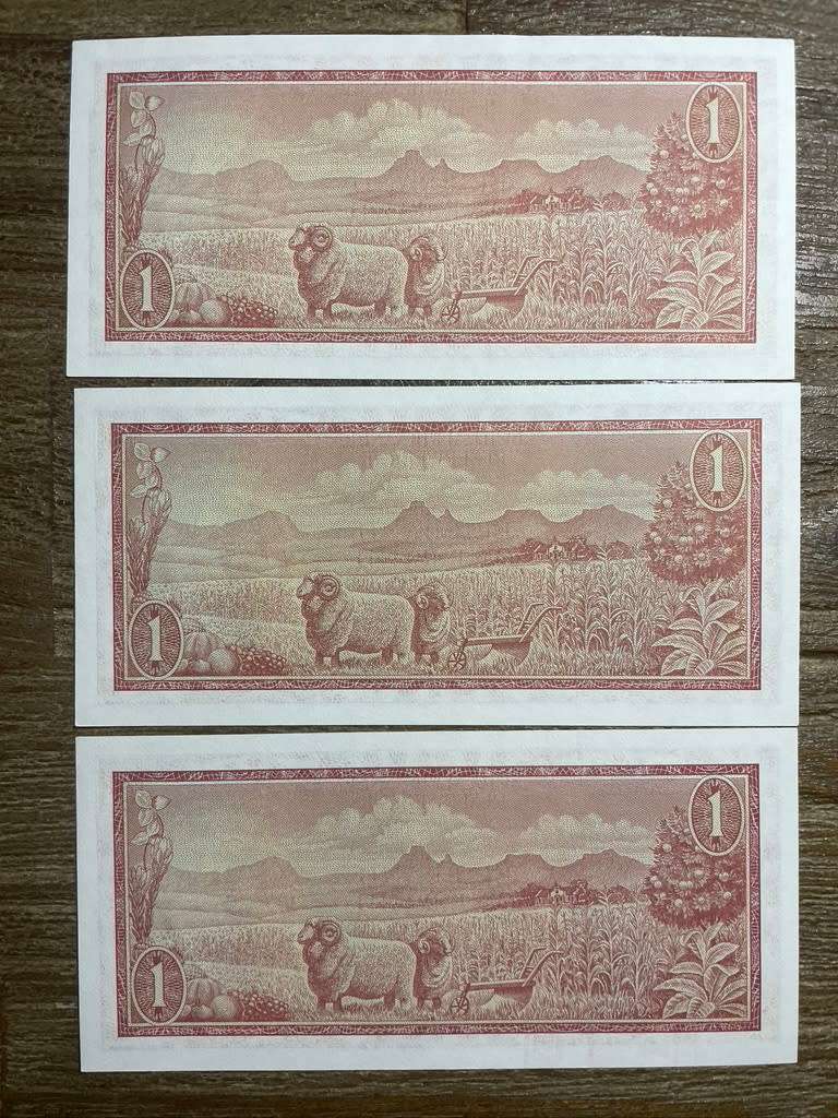 TW de Jongh  ***  R1  ***  1973 2nd issue  ***  Great consecutive notes all 3 notes for 1 price