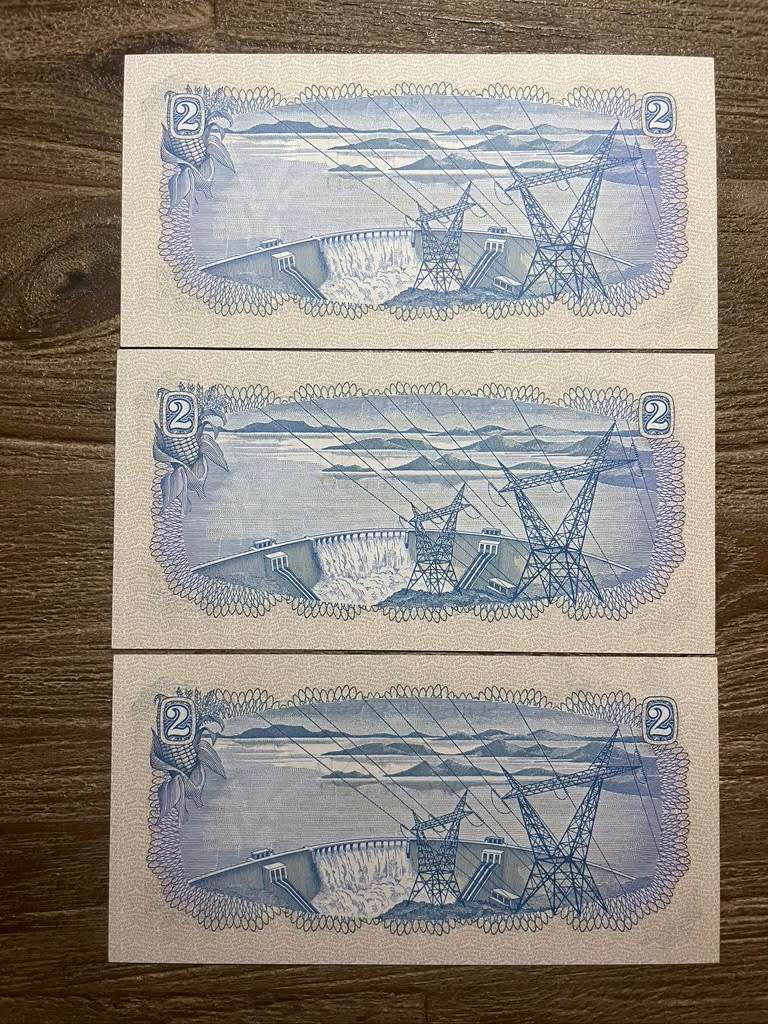 TW de Jongh  ***  R2  ***  1974 second issue  ***  3 excellent notes in sequence