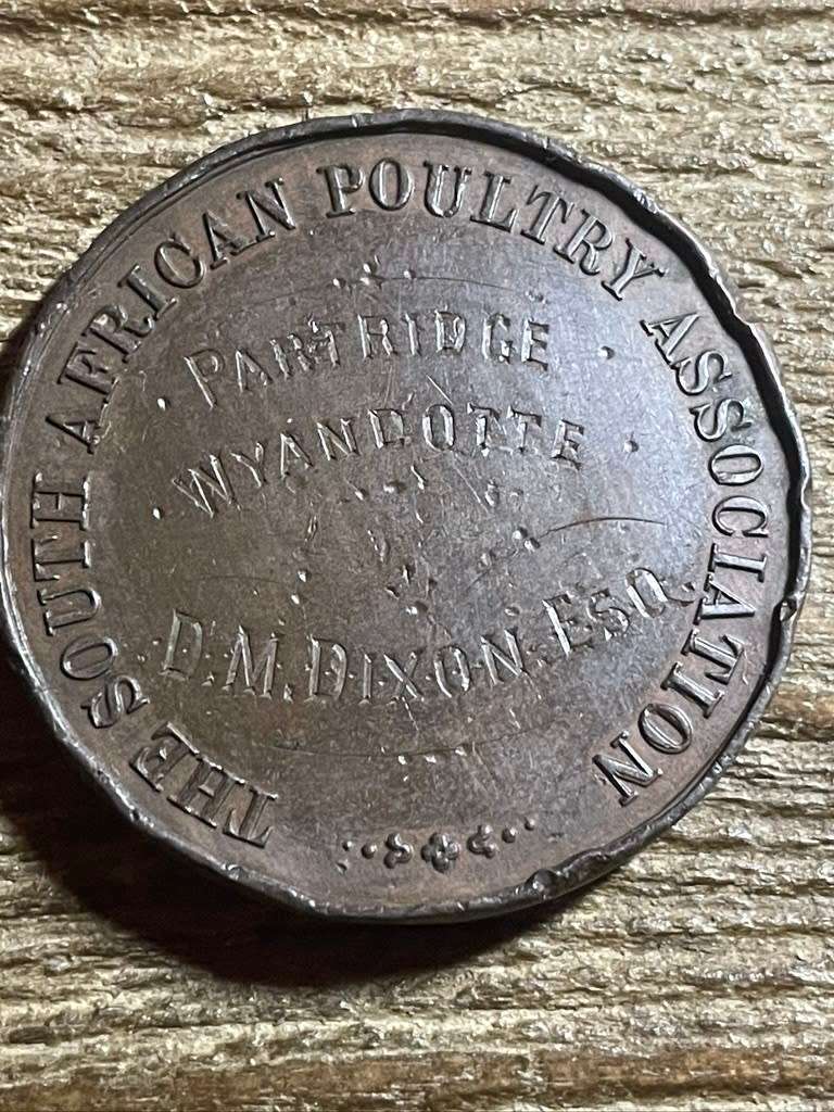 Token *** SA poultry association *** 3d medal unc?