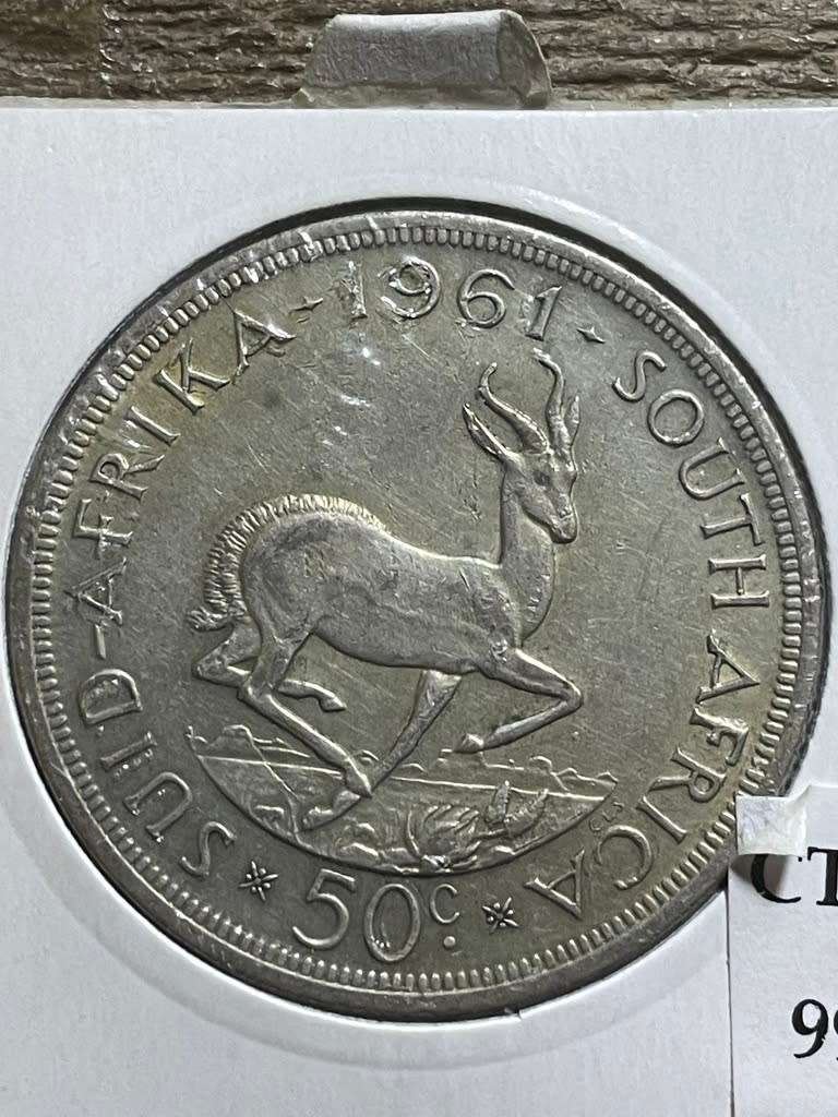 1961 *** 50c *** 50% silver content