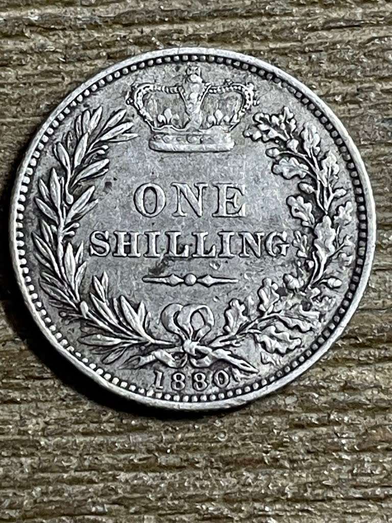 1880 *** British 1 shilling *** very decent