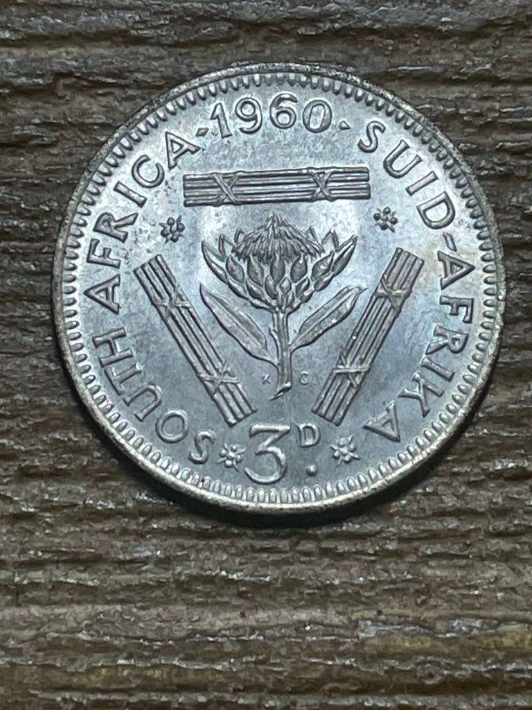 1960 *** 3 Pence *** unc mintage of 18004