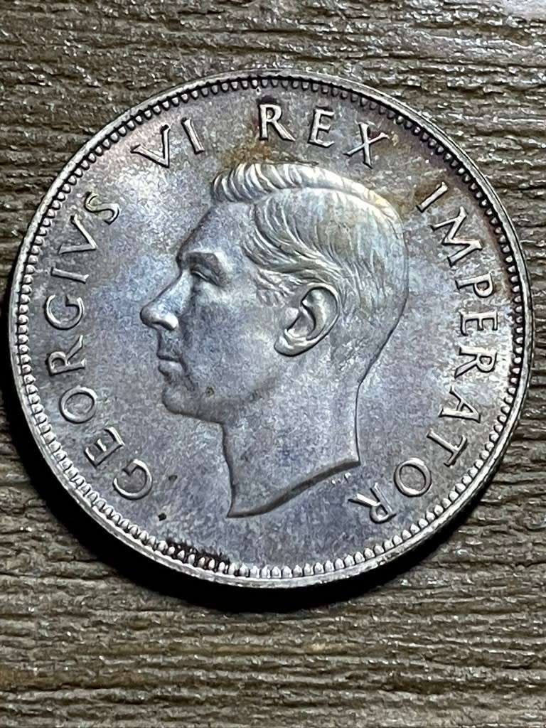 1947 *** 2 1/2 Shilling *** mintage of 3582 collectable condition