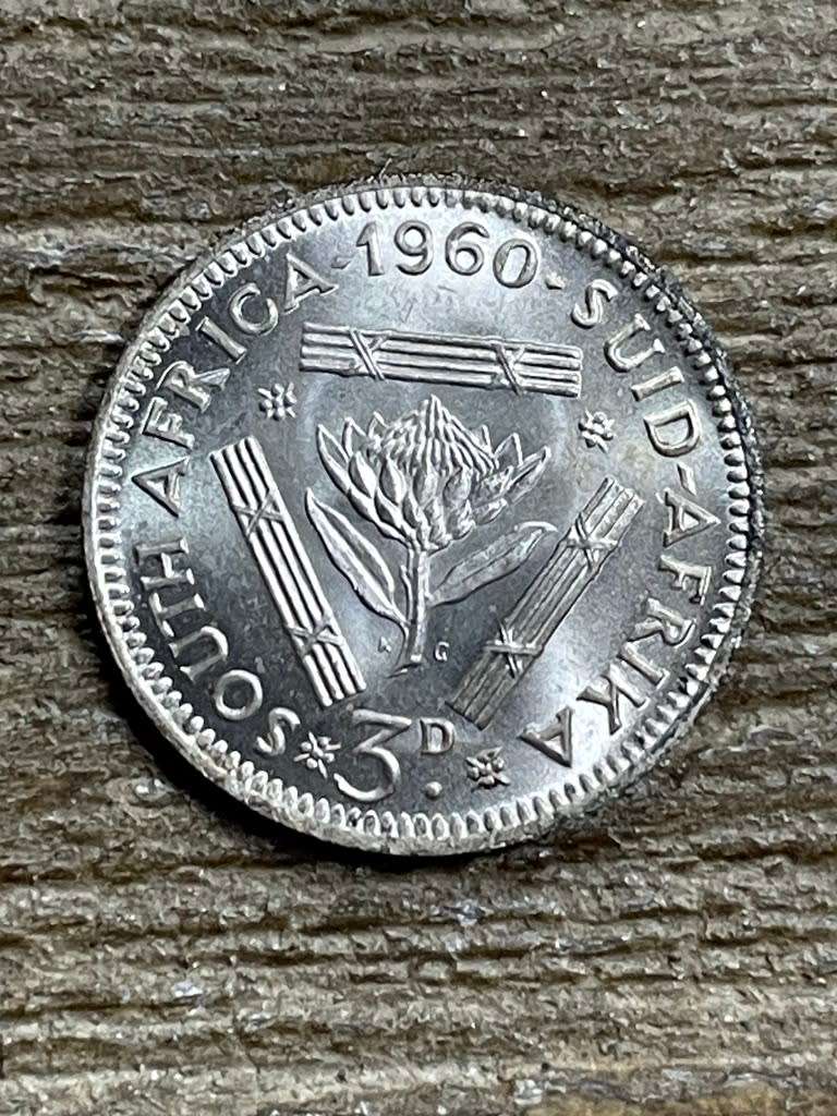 1960 *** 3 Pence *** unc mintage of 18004