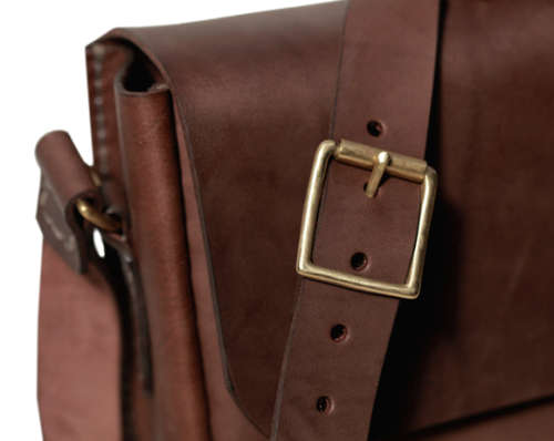 Leather Briefcase / Messenger Bag - Brown, Black or Tan - Made In South Africa