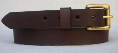 Top Quality Handmade Leather Belt, 6mm thick leather with solid brass buckle