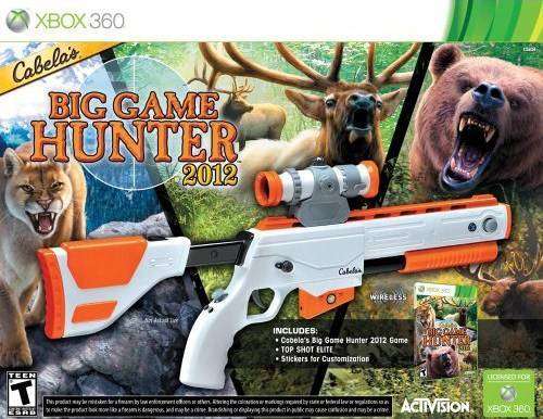CABELA'S BIG GAME HUNTER 2012 GAME+ RIFLE BUNDLE FOR XBOX 360 CONSOLES - IN STOCK