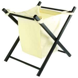 WILDBERRY FOLDING LAUNDRY BASKET (MAHAGONY FINISH)