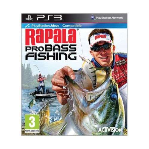 RAPALA PRO BASS FISHING PS3 GAME-PS MOVE COMPATIBLE!
