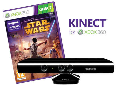 XBOX 360 Kinect + Kinect Star Wars