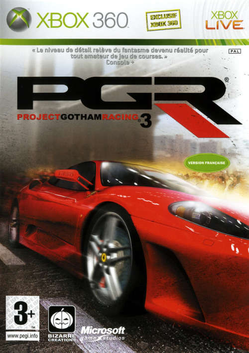 PGR3 XBOX 360 GAME
