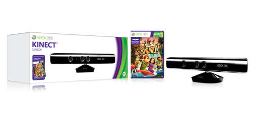 KINECT SENSOR+KINECT ADVENTURES GAME BUNDLE -IN BOX!- FOR XBOX 360 CONSOLES