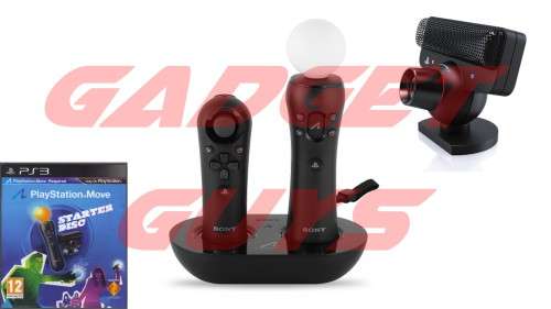 AWESOME PS3 MOVE BUNDLE: GAME+ 2X CONTROLLERS+CHARGE STATION+CAMERA