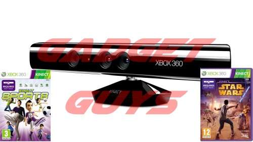 KINECT SENSOR+KINECT SPORTS SEASON 1 GAME + KINECT STAR WARS GAME BUNDLE FOR XBOX 360 CONSOLES