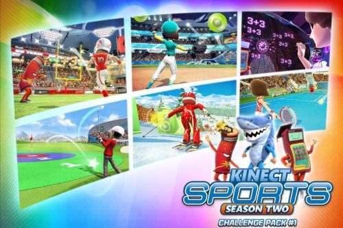 KINECT SENSOR+KINECT SPORTS SEASON 2 + MOTIONSPORTS-PLAY FOR REAL  BUNDLE FOR XBOX 360 CONSOLES