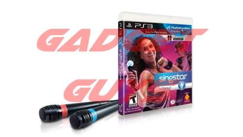 SINGSTAR + DANCE PS3 GAME+ 2X GENUINE SINGSTAR MICROPHONES BUNDLE-NEVER TO BE REPEATED!!!!