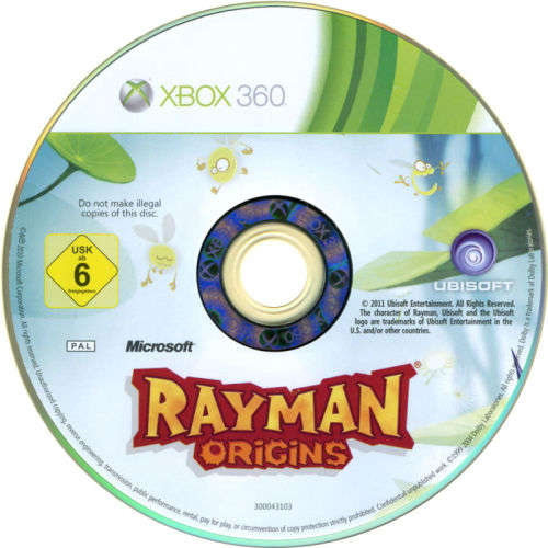 RAYMAN ORIGINS  XBOX 360 GAME - DISC ONLY!