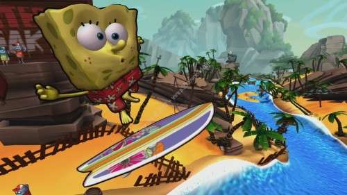 SPONGEBOB SQUAREPANTS: SURF&SKATE ROADTRIP XBOX 360 GAME - REQUIRES KINECT