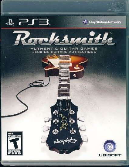 ROCKSMITH AUTHENTIC GUITAR GAMES PS3 GAME + REALTONE CABLE!