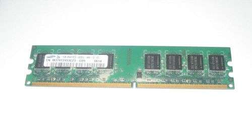 SAMSUNG  2RX8 PC2-4200E-444-12-E3 1GB DDR2  MEMORY MODULE FOR DESKTOPS