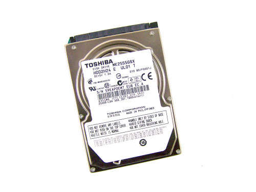 TOSHIBA MK2555GSX 250GB  2.5" INTERNAL/LAPTOP HARD DRIVE