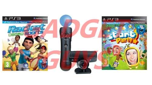AWESOME PS3 MOVE BUNDLE:RACKET SPORTS & SPORTS CHAMPIONS GAMES + CONTROLLER+CAMERA