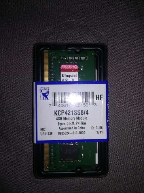 KINGSTON 4GB DDR4 MEMORY MODULE FOR LAPTOPS
