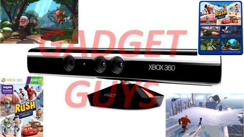 KINECT SENSOR+ KINECT RUSH A DISNEY PIXAR ADVENTURE GAME BUNDLE FOR XBOX 360 CONSOLES