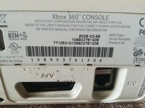 FIRST GEN XBOX 360 'PHAT' CONSOLE ONLY - CORRUPT FIRMWARE