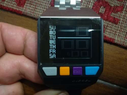 Mens Diesel Cut N Shut Alarm Chronograph Watch DZ-7188