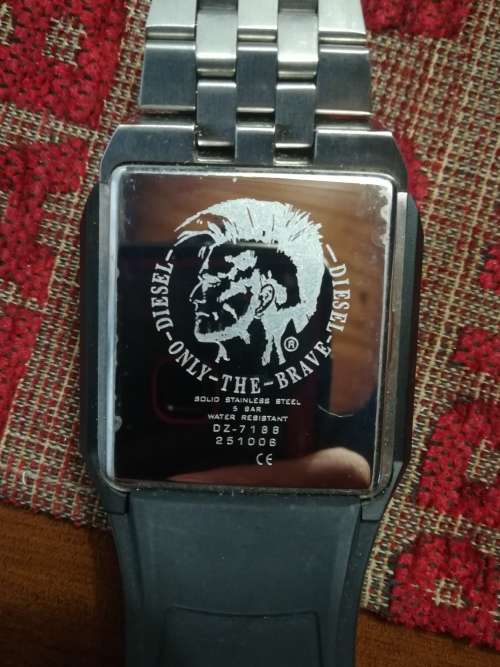 Mens Diesel Cut N Shut Alarm Chronograph Watch DZ-7188