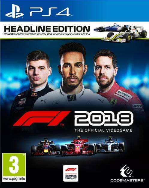 F1 2018 HEADLINE EDITION PS4 GAME - BRAND NEW SEALED