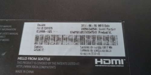 XBOX ONE 500GB CONSOLE ONLY