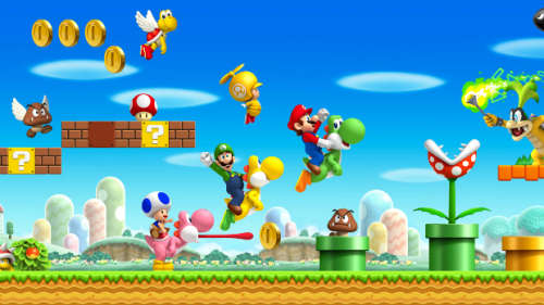 SUPER MARIO BROS + SUPER LUIGI WII U GAME