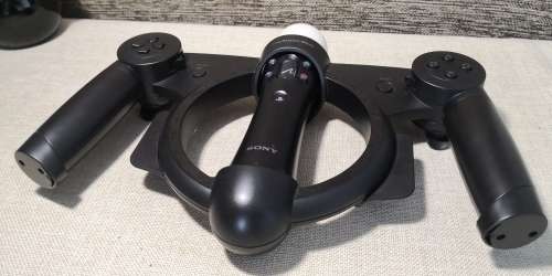 Genuine Sony Ps3 Move Racing Wheel + motion controller