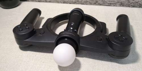 Genuine Sony Ps3 Move Racing Wheel + motion controller