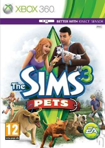 The Sims 3: Pets Xbox 360 game (kinect compatible)