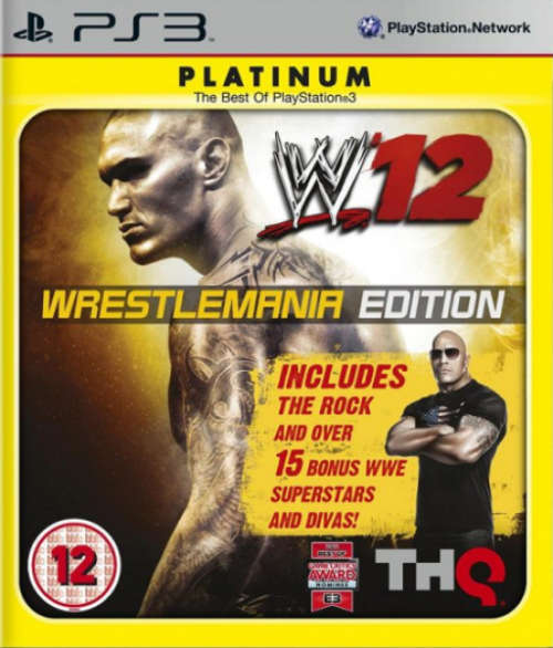 W12 WRESTLEMANIA EDITION PS3 GAME