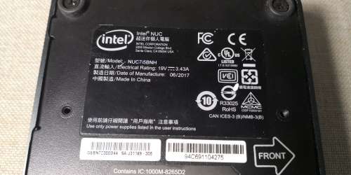 INTEL  MINI PC/ NUC 7TH GEN I5  4GB 64GB SSD