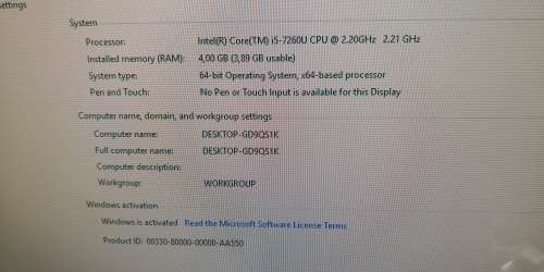 INTEL  MINI PC/ NUC 7TH GEN I5  4GB 64GB SSD