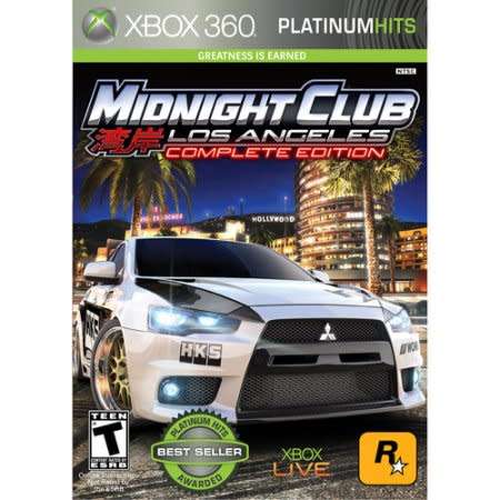 MIDNIGHT CLUB LOS ANGELES COMPLETE EDITION XBOX 360 GAME